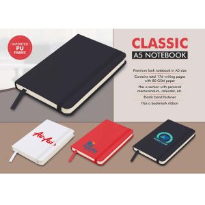 101-B142*Classic A5 notebook  Hard bound cover