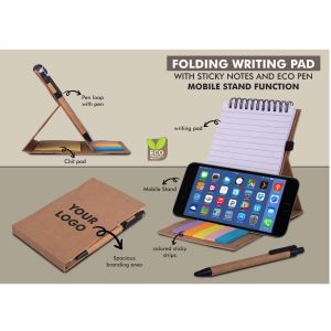 101-B143*Folding writing pad with Sticky notes 