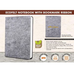101-B153*EcoFelt Notebook with bookmark