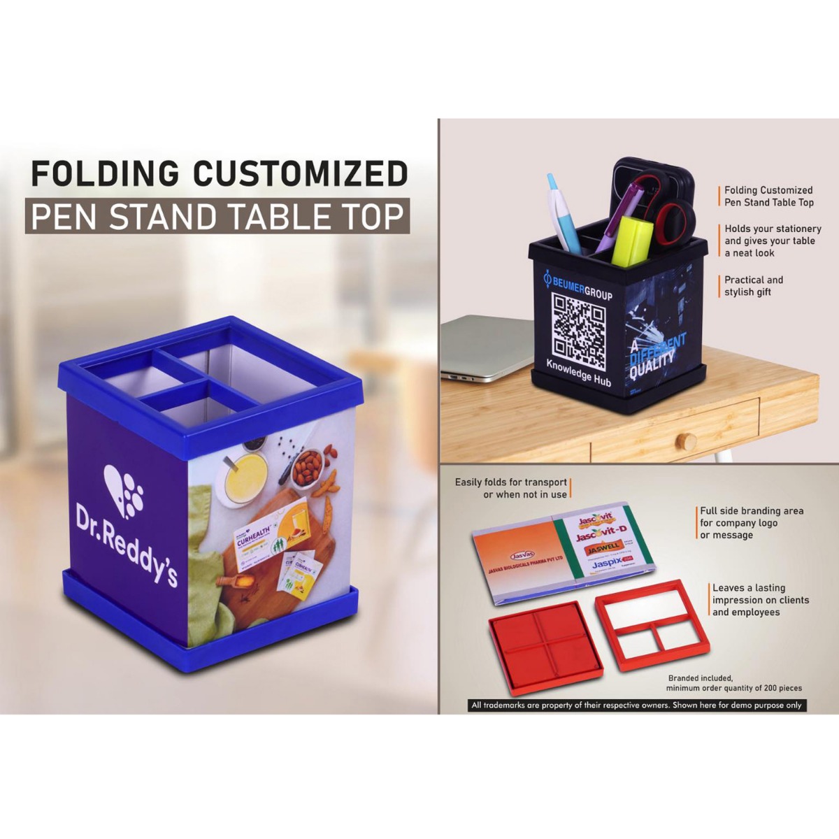 101-B183*Folding Customized Pen Stand