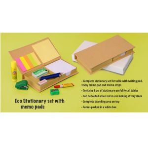 101-B56*Eco stationery set with memo pads