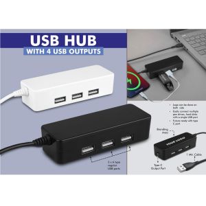 101-C183*USB hub with 4 USB outputs  Type C output port  1 mtr cable