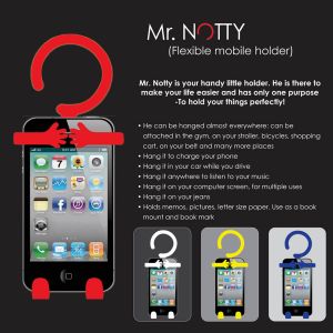 101-E128*Mr. Notty Flexible mobile holder multipurpose