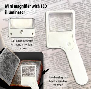 101-E148*Mini magnifier with torch