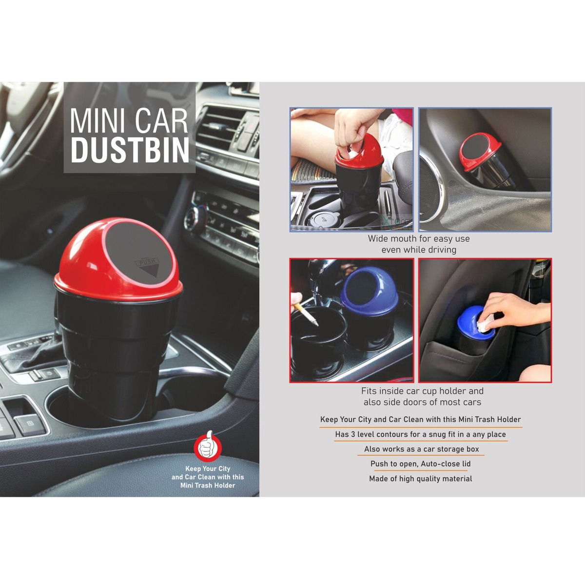 101-E205*Car trash holder dustbin 