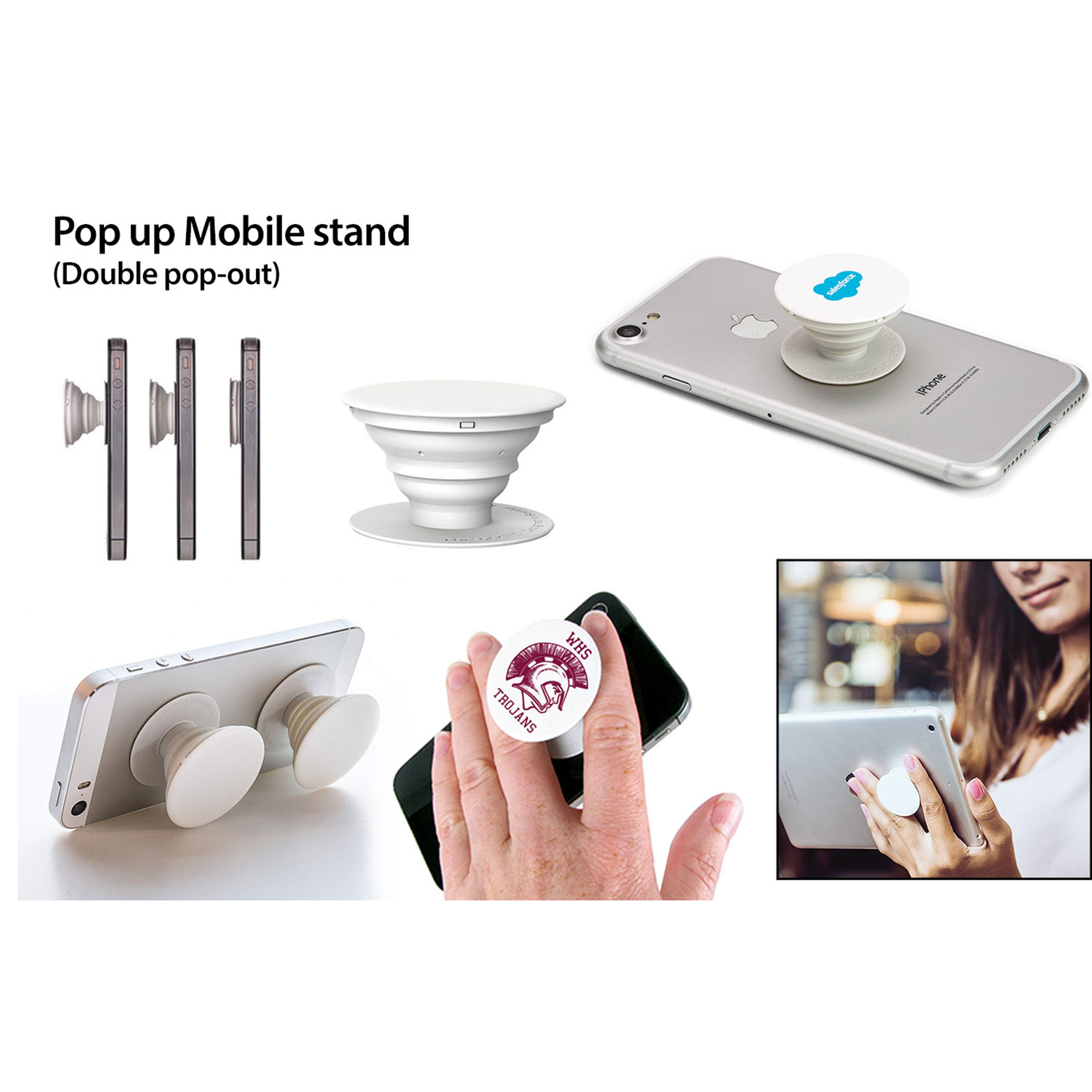 101-E217*Pop up Mobile stand Double pop out With real 3M tape