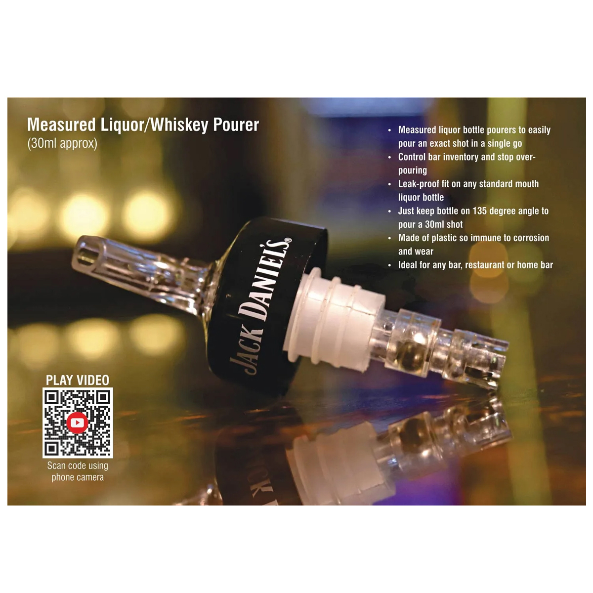 101-E235*Measured Liquor whiskey pourer 30ml approx