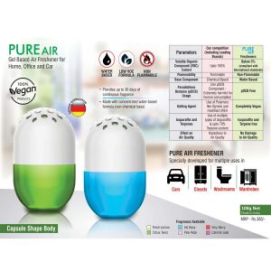 101-E304*Pure Air Gel based air freshener for Home, Office and Car | Capsule shape | Net 100 grams |