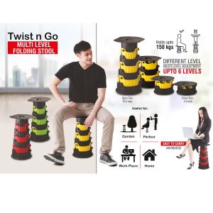 101-E317*Twist n Go Multi level Folding stool