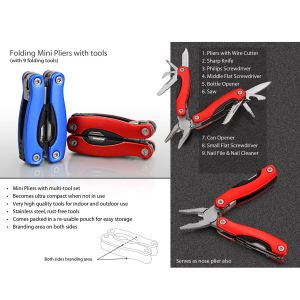 101-G16*Folding Mini Pliers with 9 tools (superior quality)