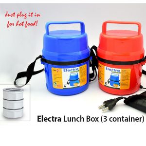 101-H06*Power Plus Electra Lunch Box Plastic 3 Container