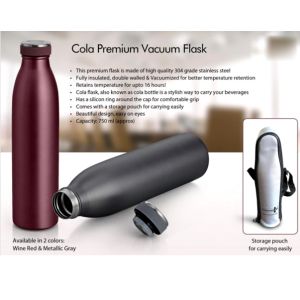 101-H108*Cola Premium Vacuum Flask 750ml  Storage pouch included 