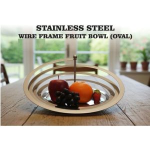101-H120*SS Wire frame Fruit bowl 