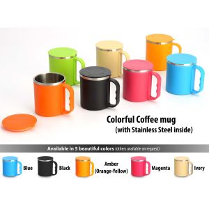 101-H127*Colorful SS coffee mug with box 