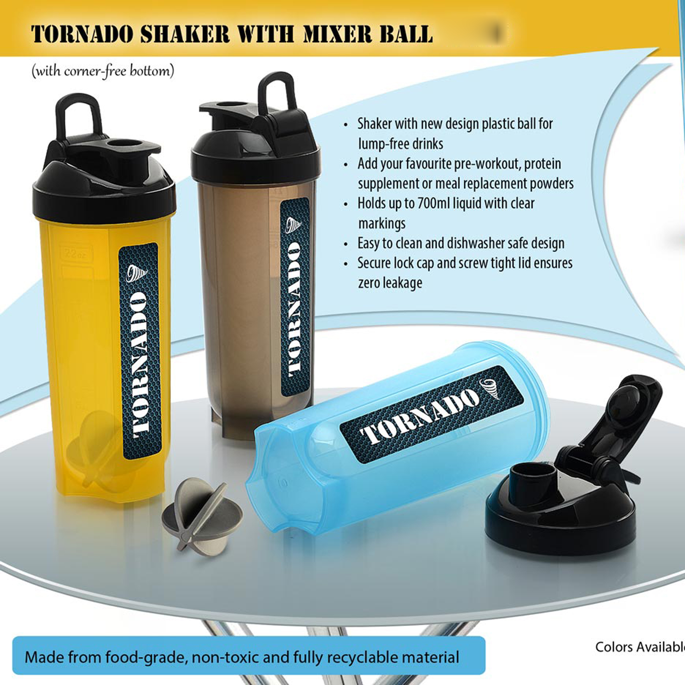 101-H129*Tornado shaker with mixer ball with box