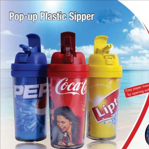 101-H14*Pop up plastic sipper paper not included 
