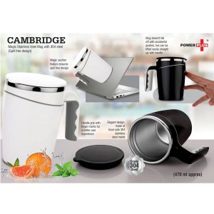 101-H168*Cambridge Magic Stainless steel Mug with 304 steel  Spill free design 470 ml