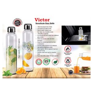 101-H180*Victor Borosilicate glass bottle 850 ml approx 