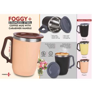 101-H252*Foggy+ Stainless Steel Coffee Mug 350ml 