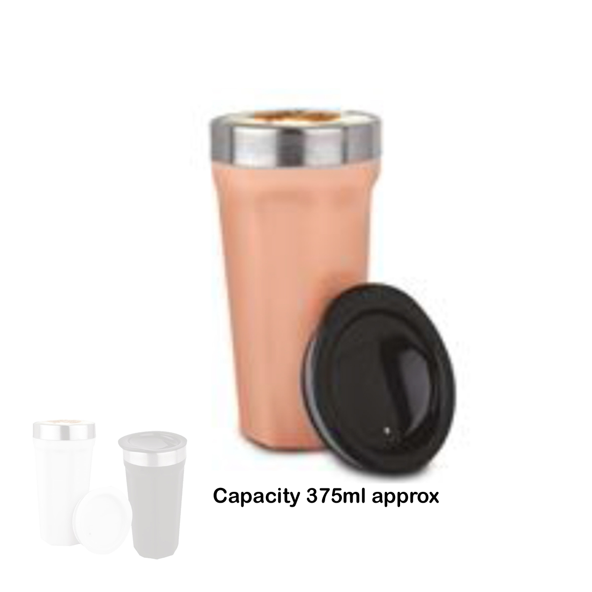 101-H254*Hexa Insulated Tall sipper mug 304 grade Stainless steel inside Keeps hot up to 4 hours Capacity 375ml