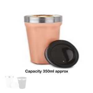 101-H255*Flash Insulated  Stainless Steel Coffee mug  Keeps hot up to 4 hours 