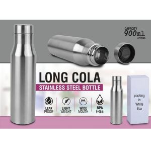 101-H260*Long Cola Stainless Steel bottle -Capacity 900ml approx