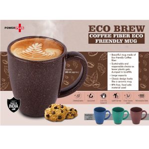 101-H288*EcoBrew Mug  Coffee Fiber Eco Friendly Mug with Handle  Capacity 300ml approx