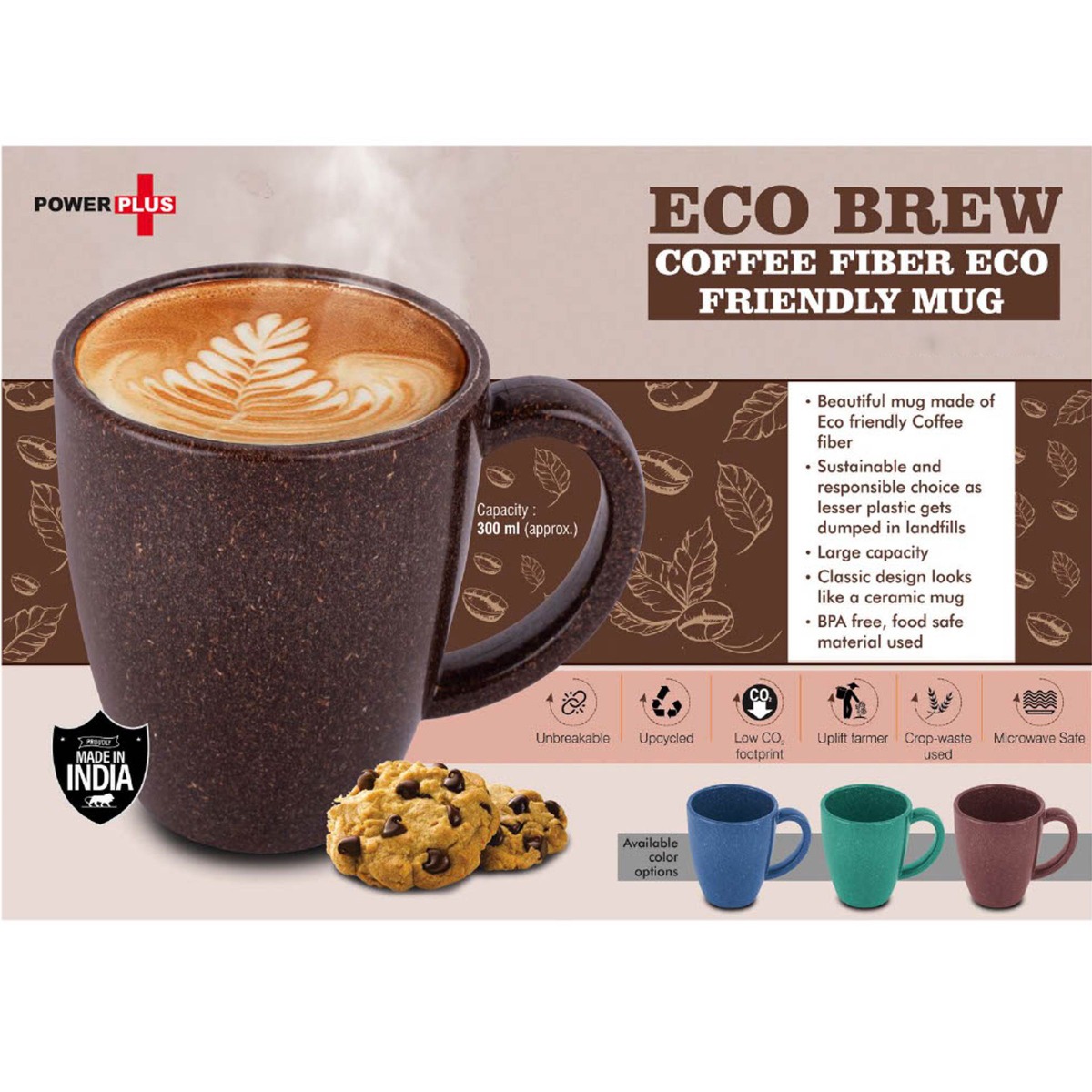 101-H288*EcoBrew Mug Coffee Fiber Eco Friendly Mug