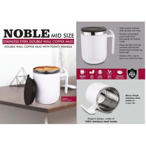 101-H302*Noble Mid Size Stainless Steel Double wall