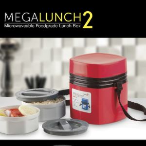 101-H34*Power Plus Mega Lunch Box (Microwaveable)- 2 Box