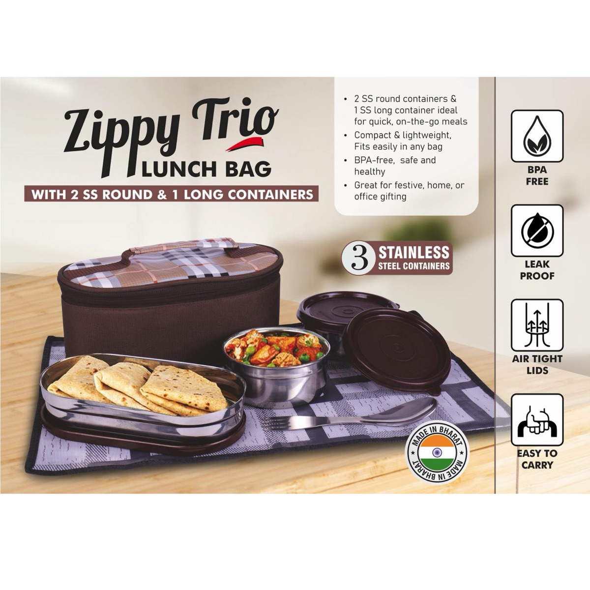 101-H364*Zippy Trio Lunch bag 