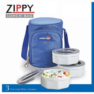 101-H70*Zippy Lunch bag- 3 containers (plastic)