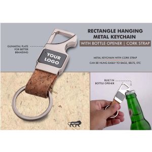 101-J133*Rectangle hanging metal keychain