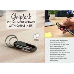 101-J151*Griplock Premium keychain with carabiner 
