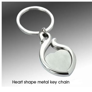 101-J20*Heart shape metal keychain
