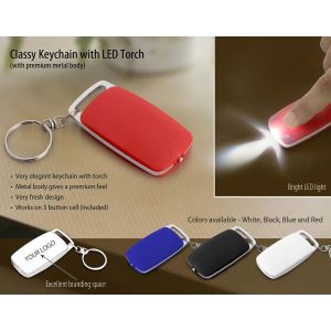 101-J47*Classy Keychain with LED Torch