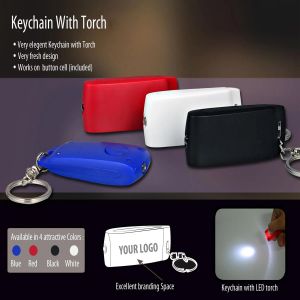 101-J63*Classy keychain with LED torch
