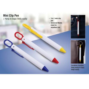 101-L138*Mini clip pen  Hang to bags belts easily