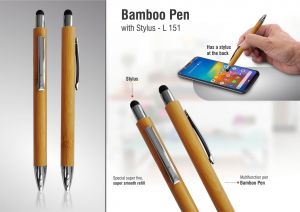 101-L151*Bamboo Pen with Stylus
