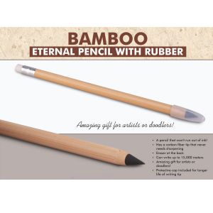 101-L160*Bamboo Eternal pencil with rubber
