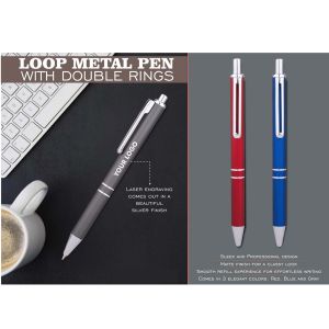 101-L175*Loop Metal Pen with Double Rings