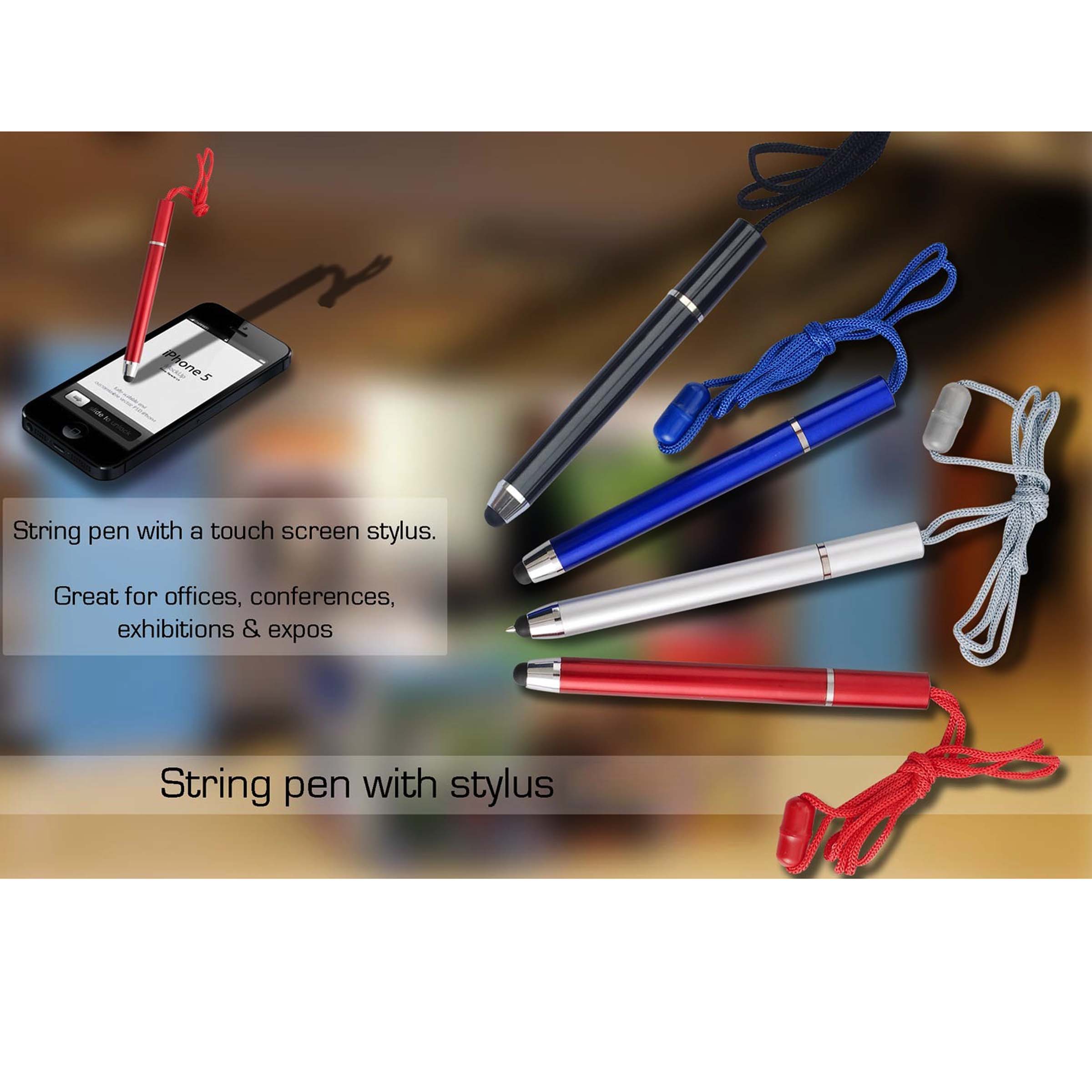 101-L64*String pen with stylus