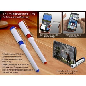 101-L93*4 in 1 multifunction pen Pen Stylus Cleaner and Mobile Stand 