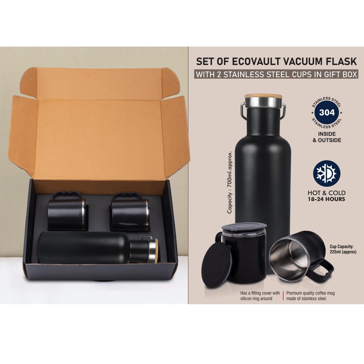 101-Q161*Set of EcoVault Vacuum Flask
