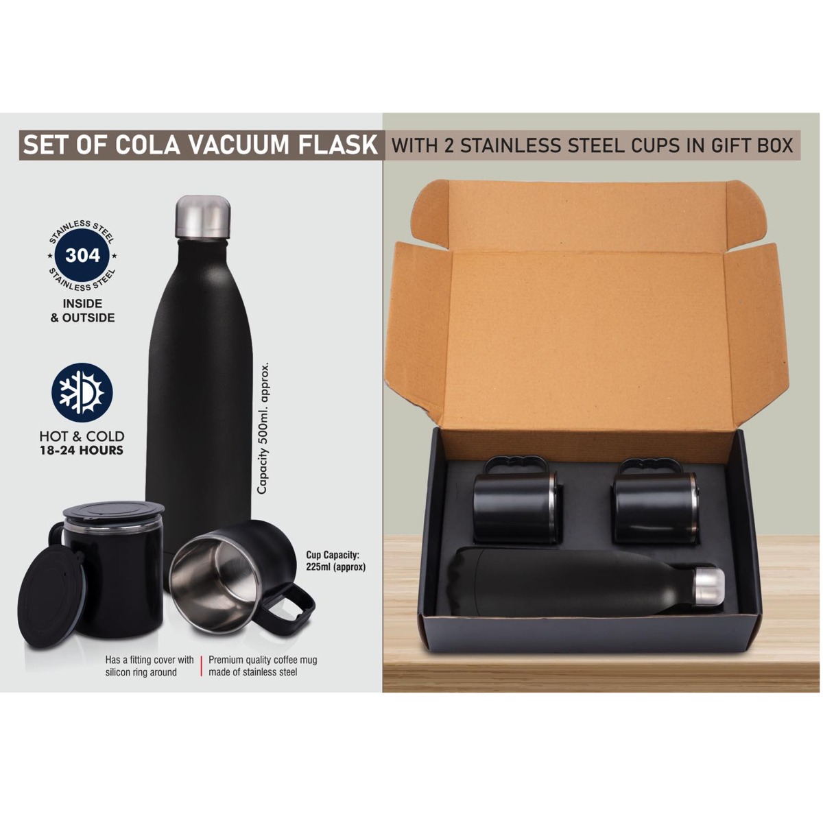 101-Q162*Set of Cola Vacuum Flask