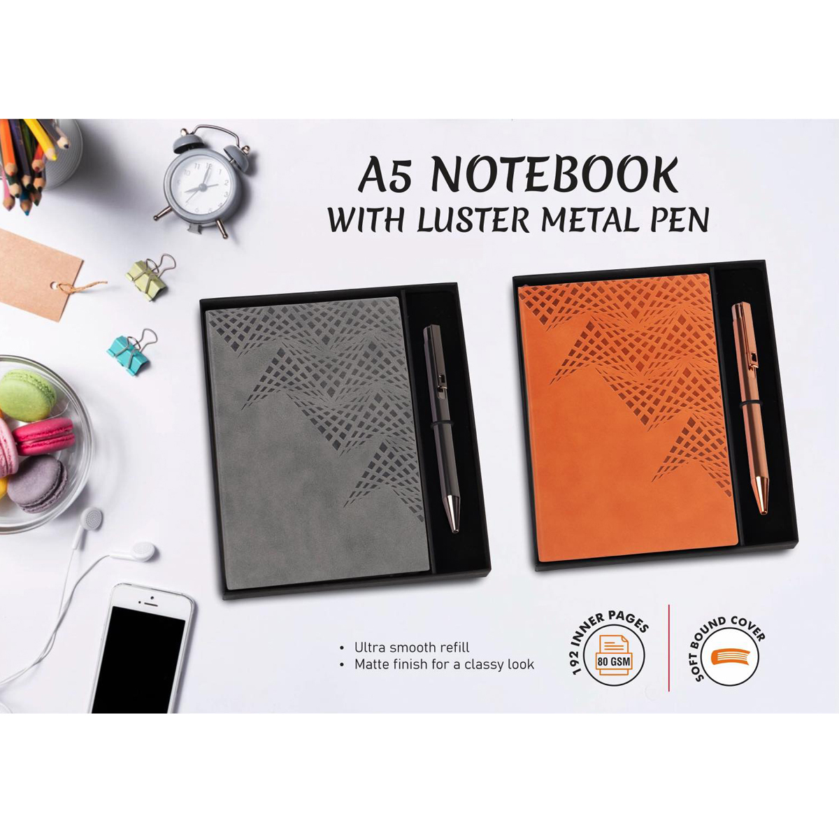101-Q196*2 in 1 Set A5 notebook