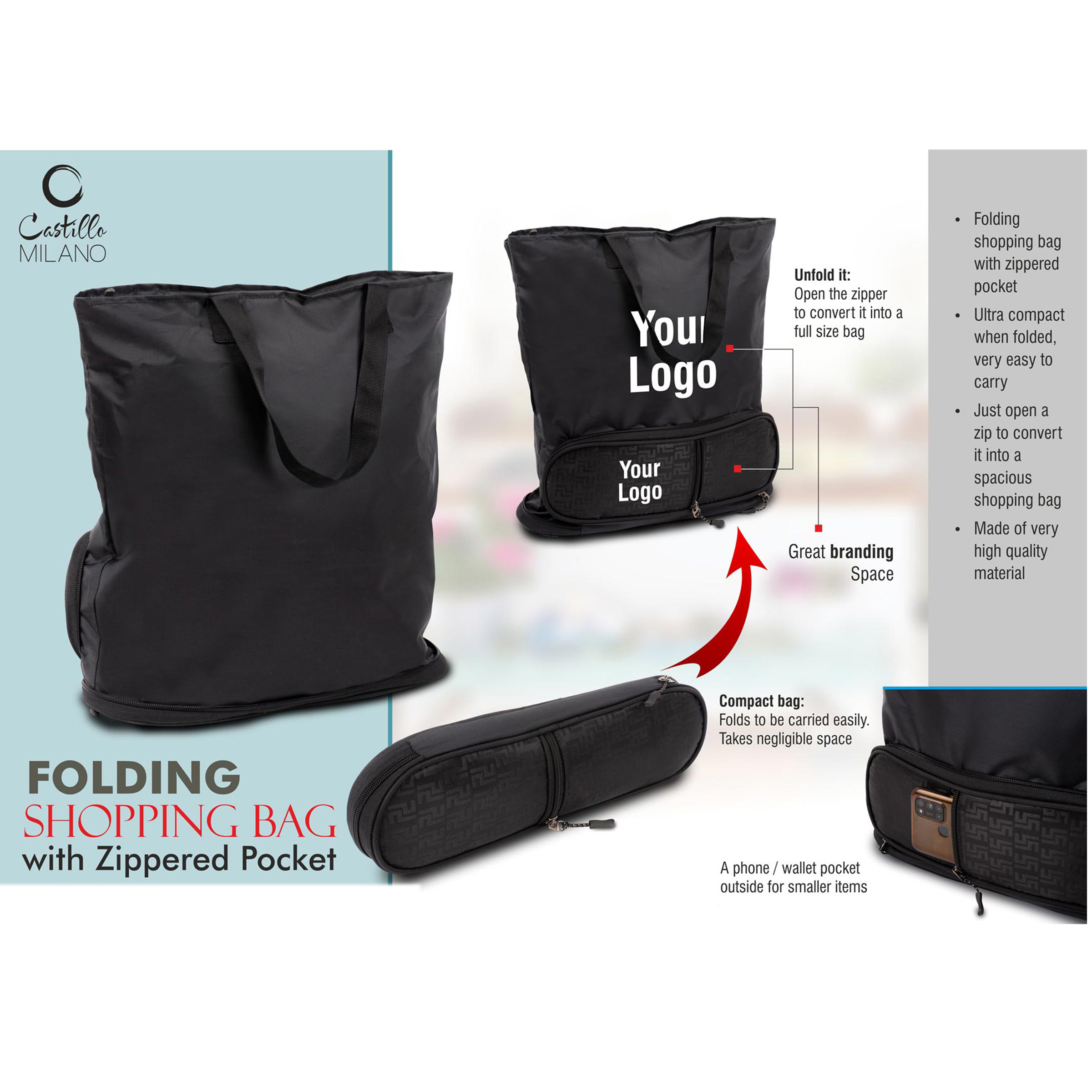 101-S25*Folding shopping bag 