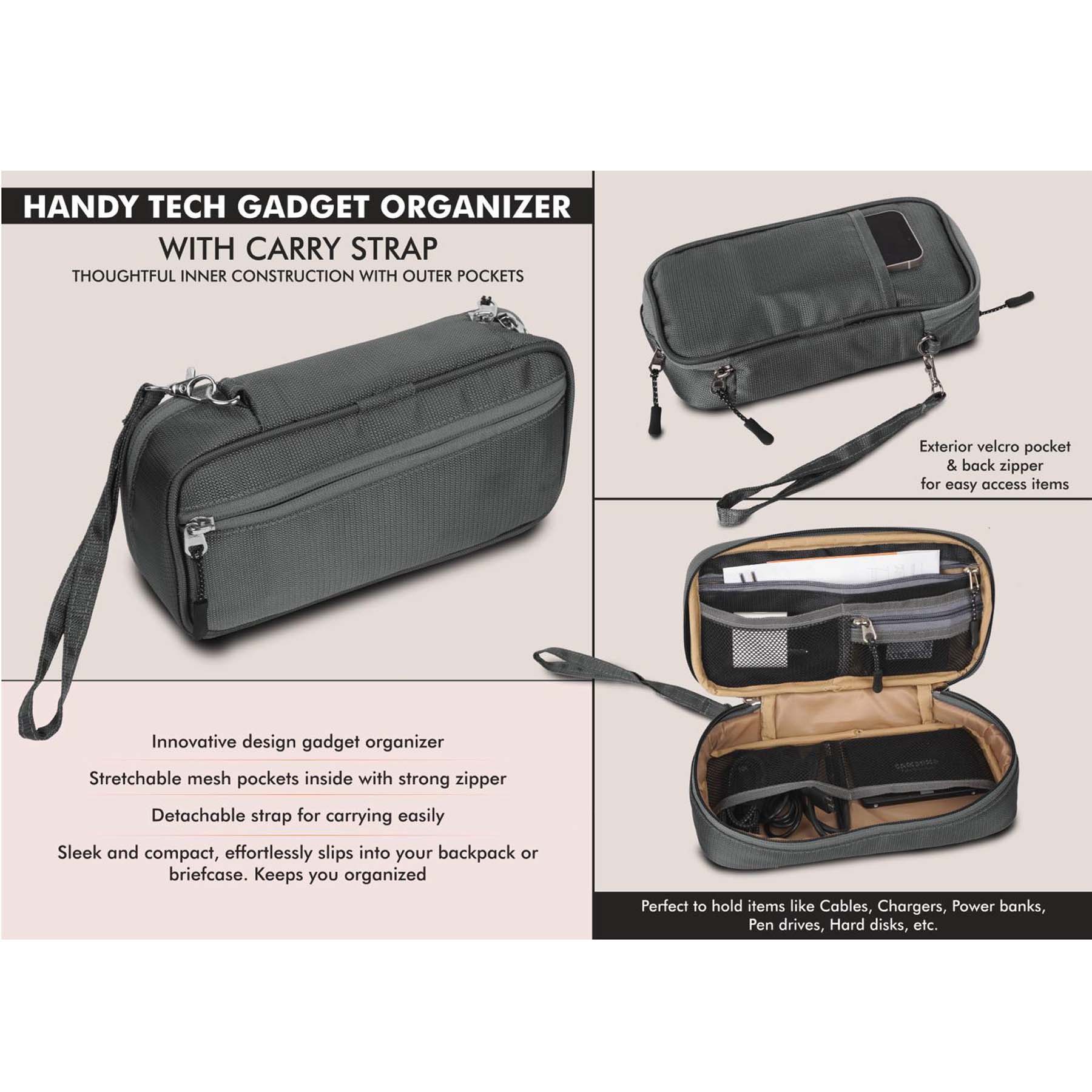 101-S46*Handy Tech Gadget organizer 