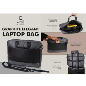 101-S49*Graphite Elegant laptop bag