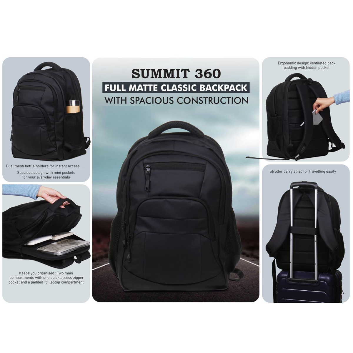 101-S58*Summit 360 Full Matte Classic Backpack
